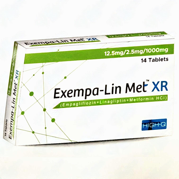 Exempa Lin Met Xr 12.5/2.5/1000mg 14's