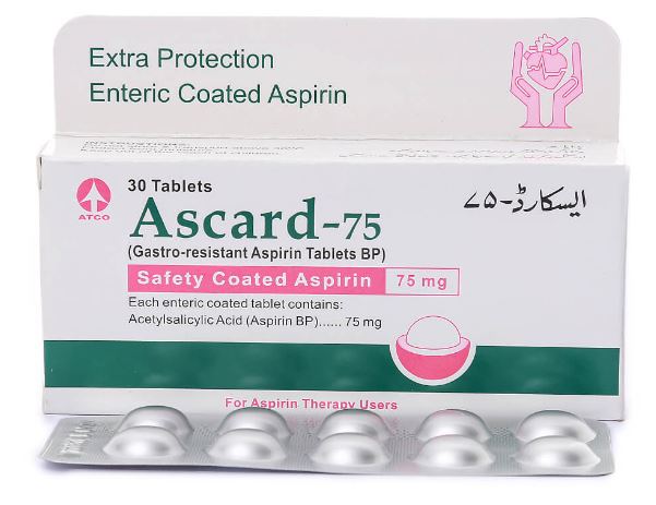 Ascard 75mg Tab 30's