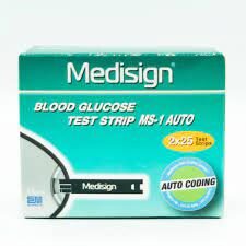 Medisign Blood Gluco Strip 25's