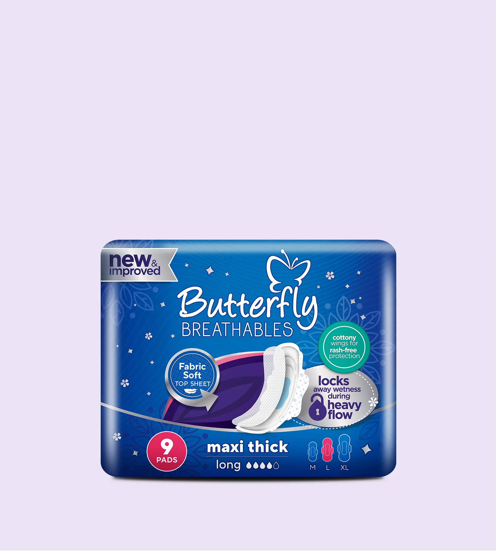 Butterfly Maxi Thick Long 9's