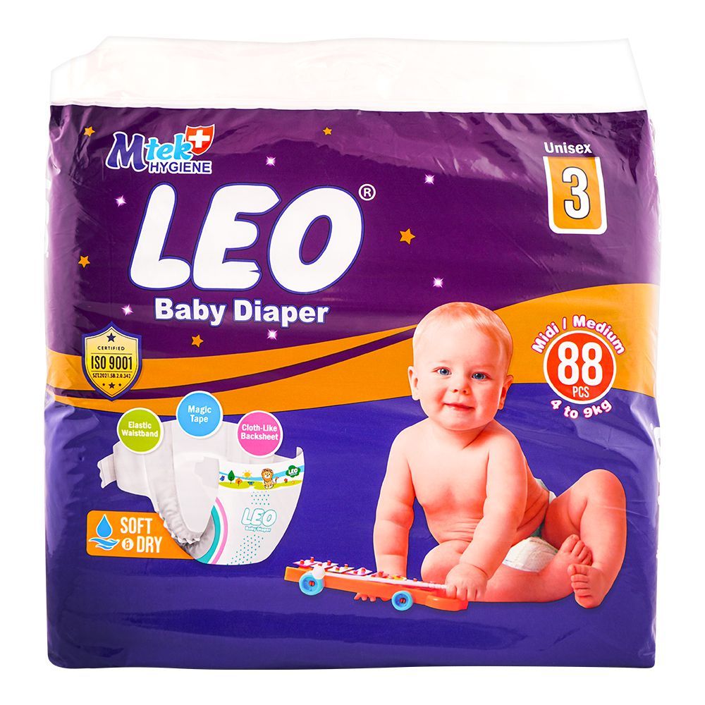 Leo baby Diaper Medium 88's