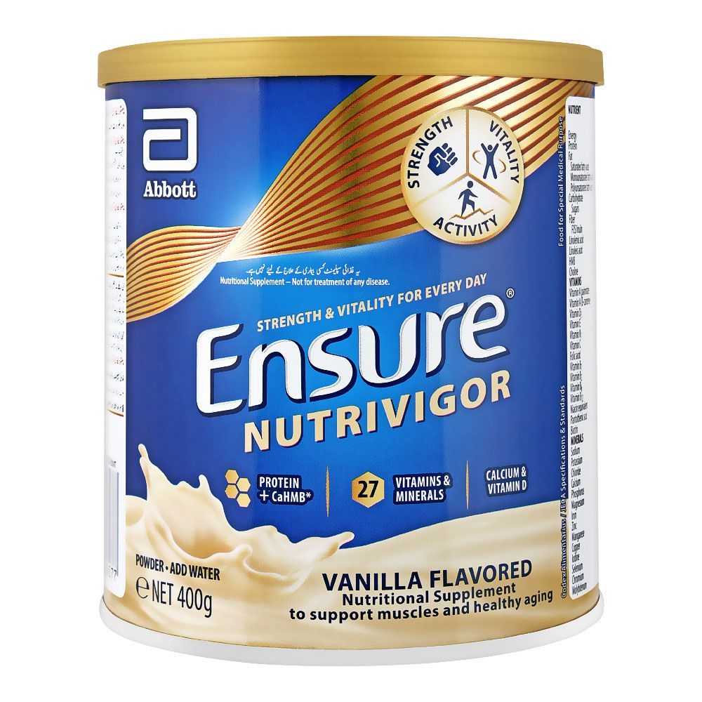 ENSURE NUTRIVIGOR 400GM TIN