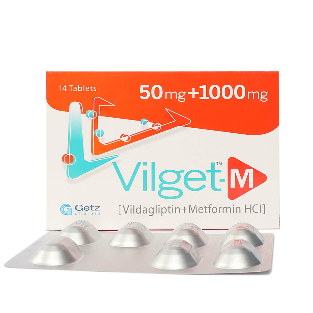 Vilget-M 50+1000mg Tab 28's