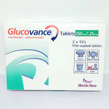 Glucovance 1.25/250mg Tab 30's