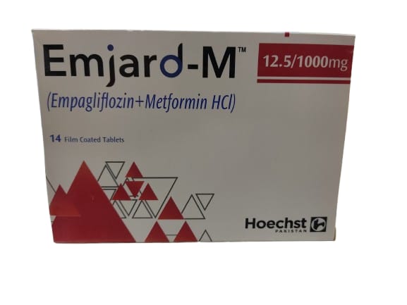 Emjard-M 12.5/1000mg tab 14's