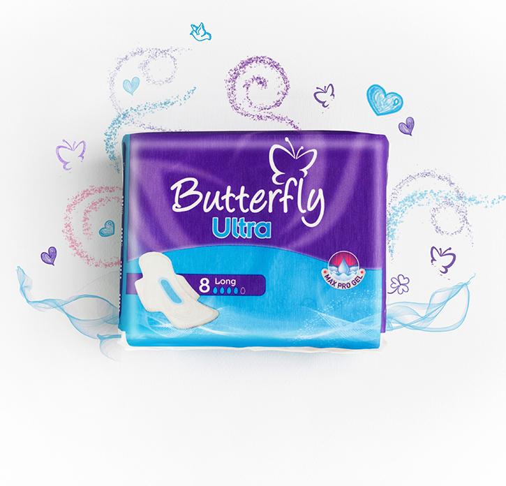 Butterfly Ultra Thin Long 8's