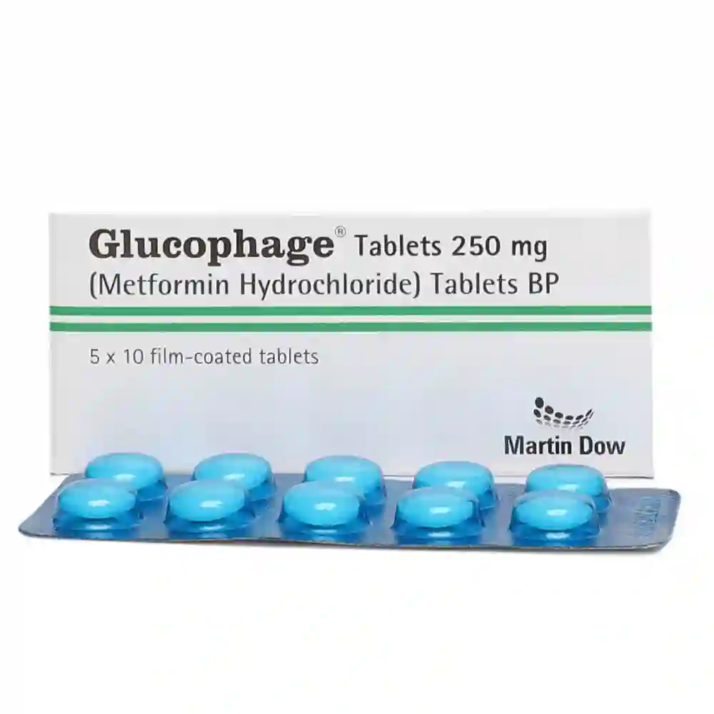 Glucophage 250mg Tab 50's