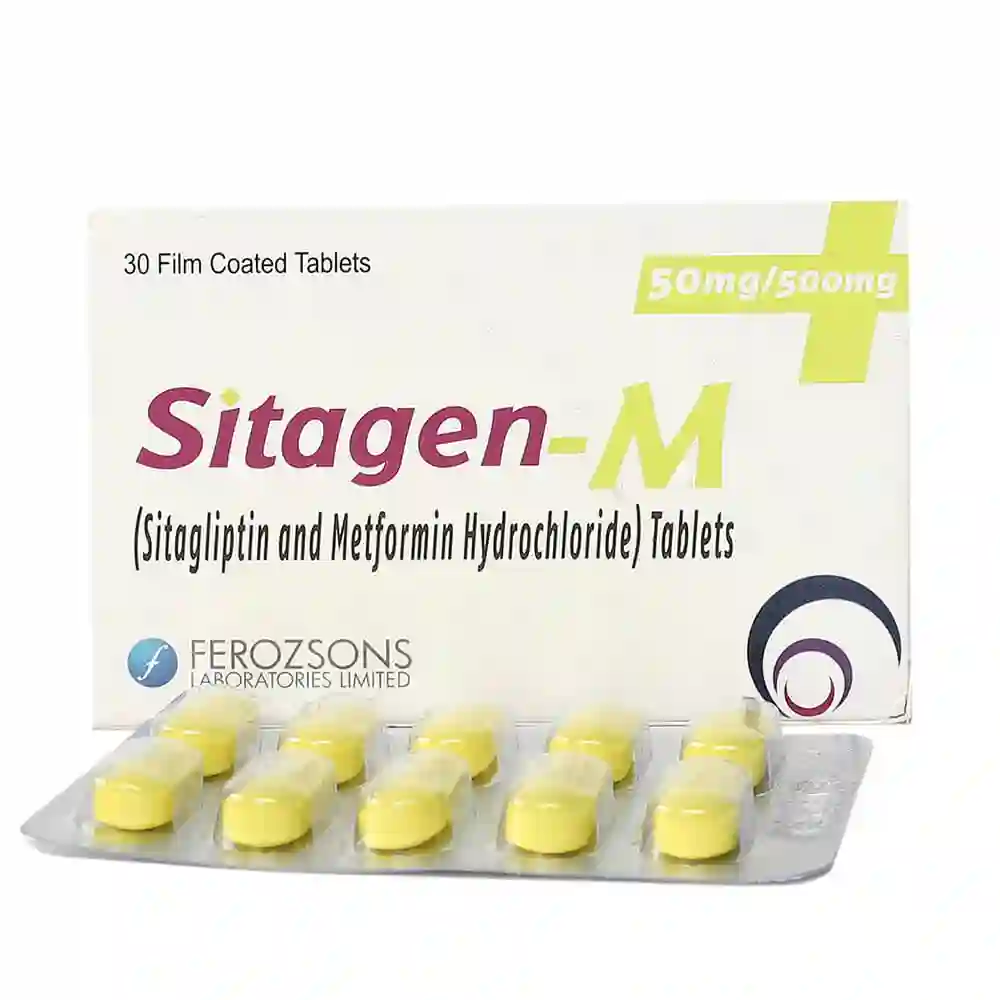 Sitagen-M 50/500mg Tab 30's