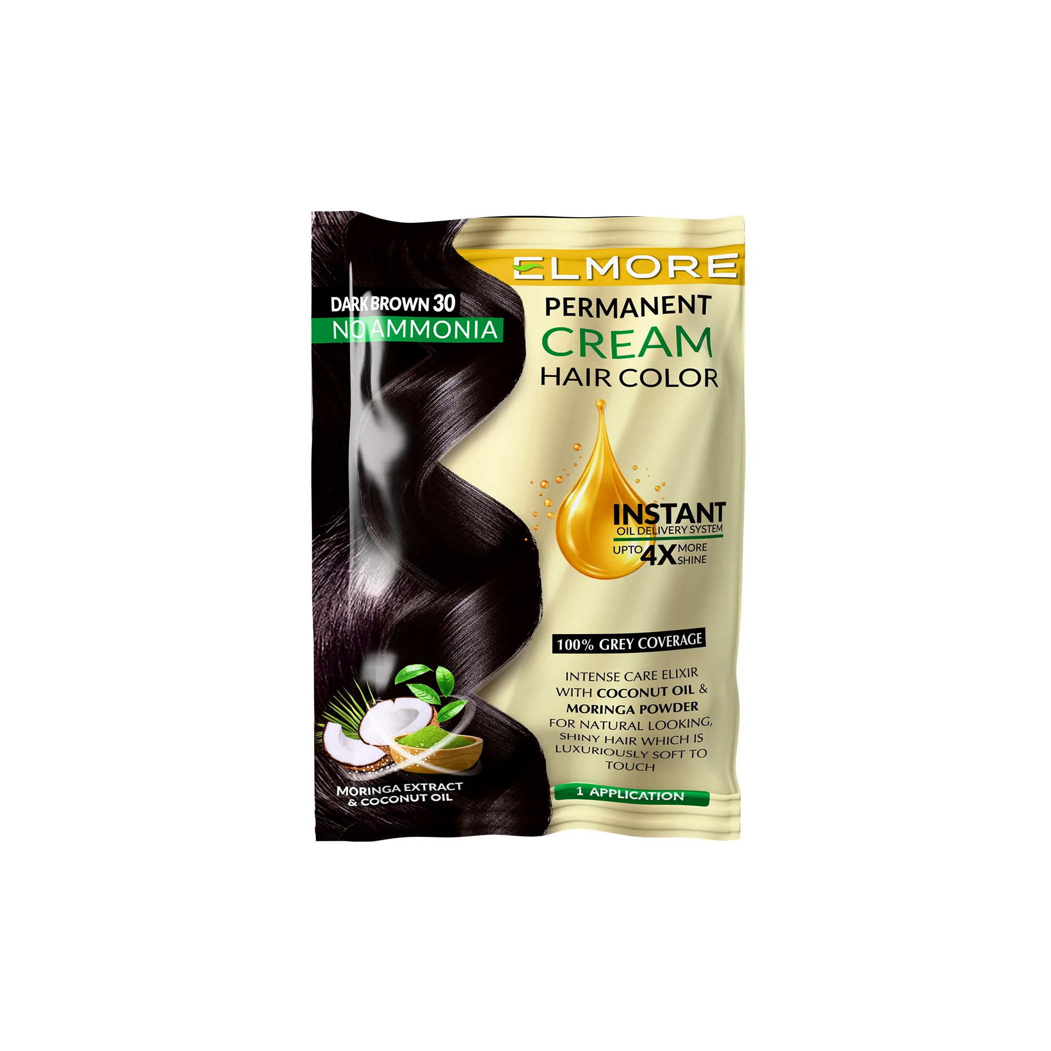 Elmore Hair Cream Color Dark Brown
