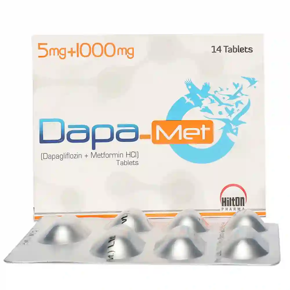 Dapa Met Xr 5/1000mg Tab 14's