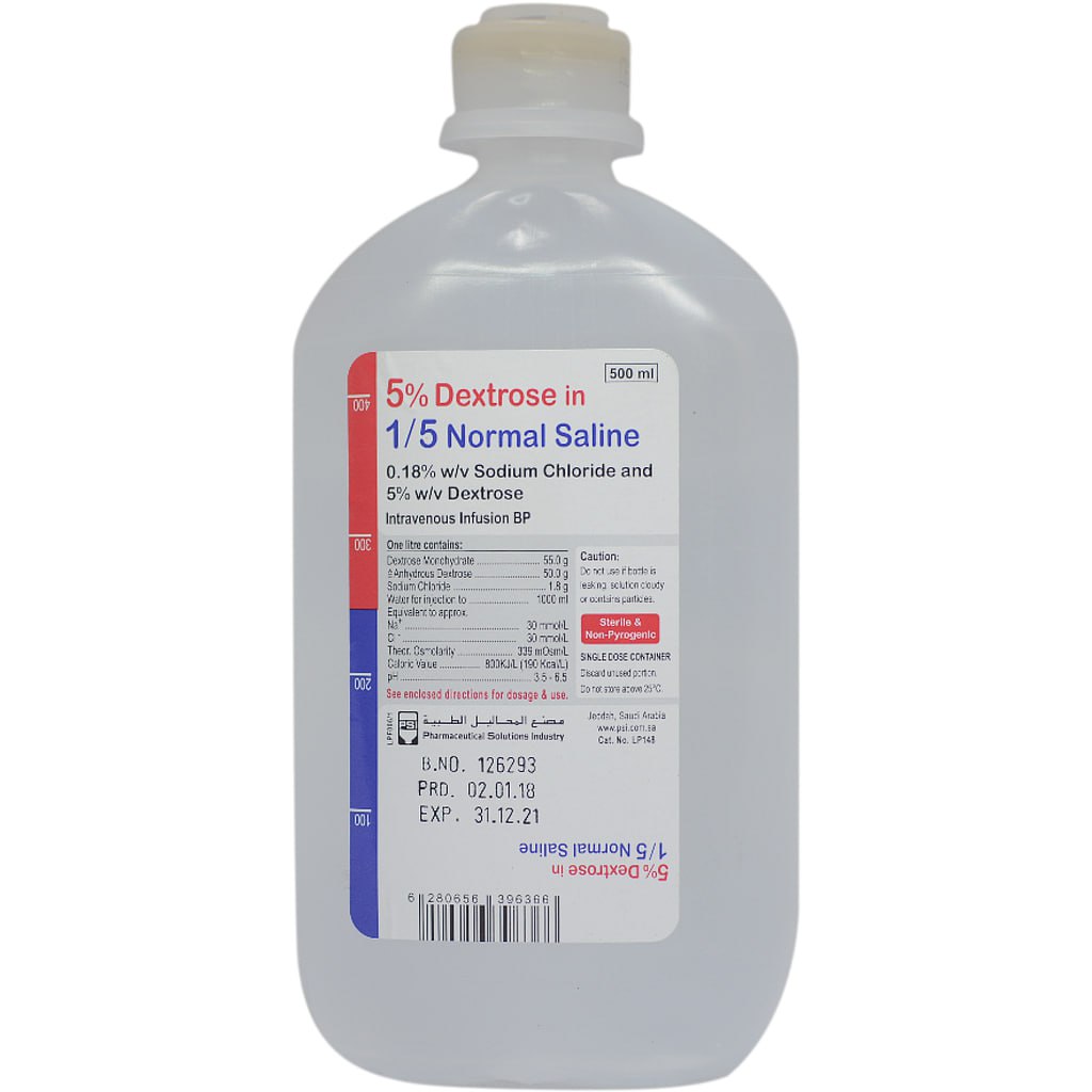 Dextrose Saline 500ml 1's
