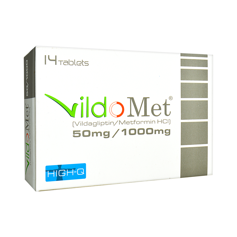 Vildomet 50/1000mg Tab 14's