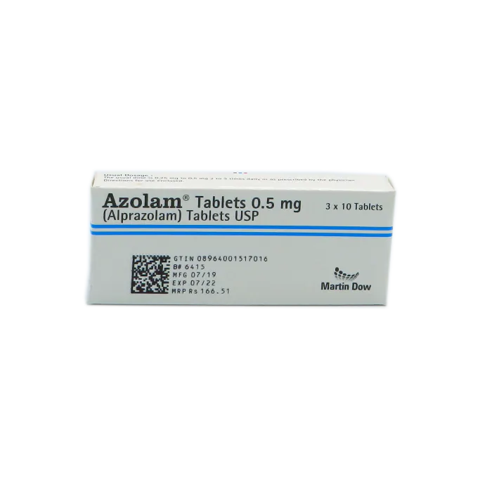 Azolam 0.5mg Tab 30's