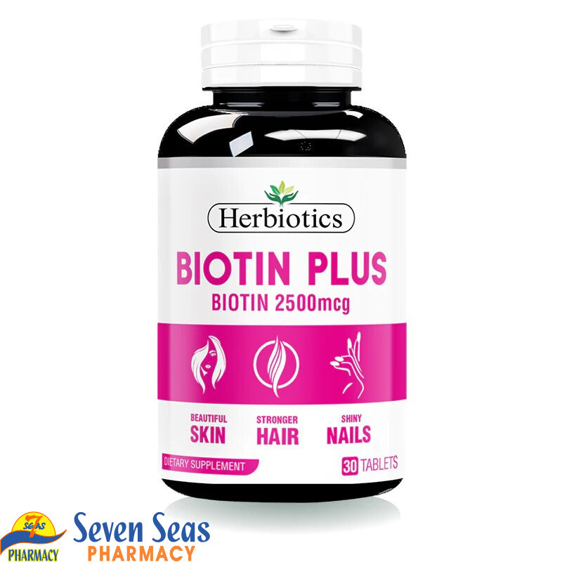 Biotin Plus 2500mcg Tab 30's(Herbiotics)
