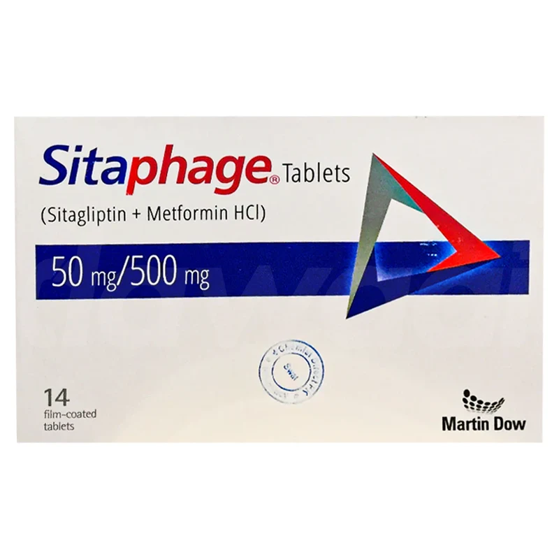 Sitaphage 50/500mg Tab 14's 
