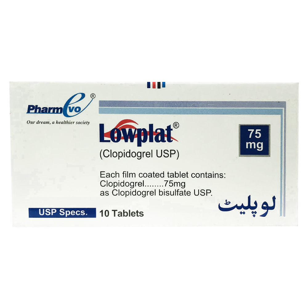 Lowplat 75mg Tab 10's