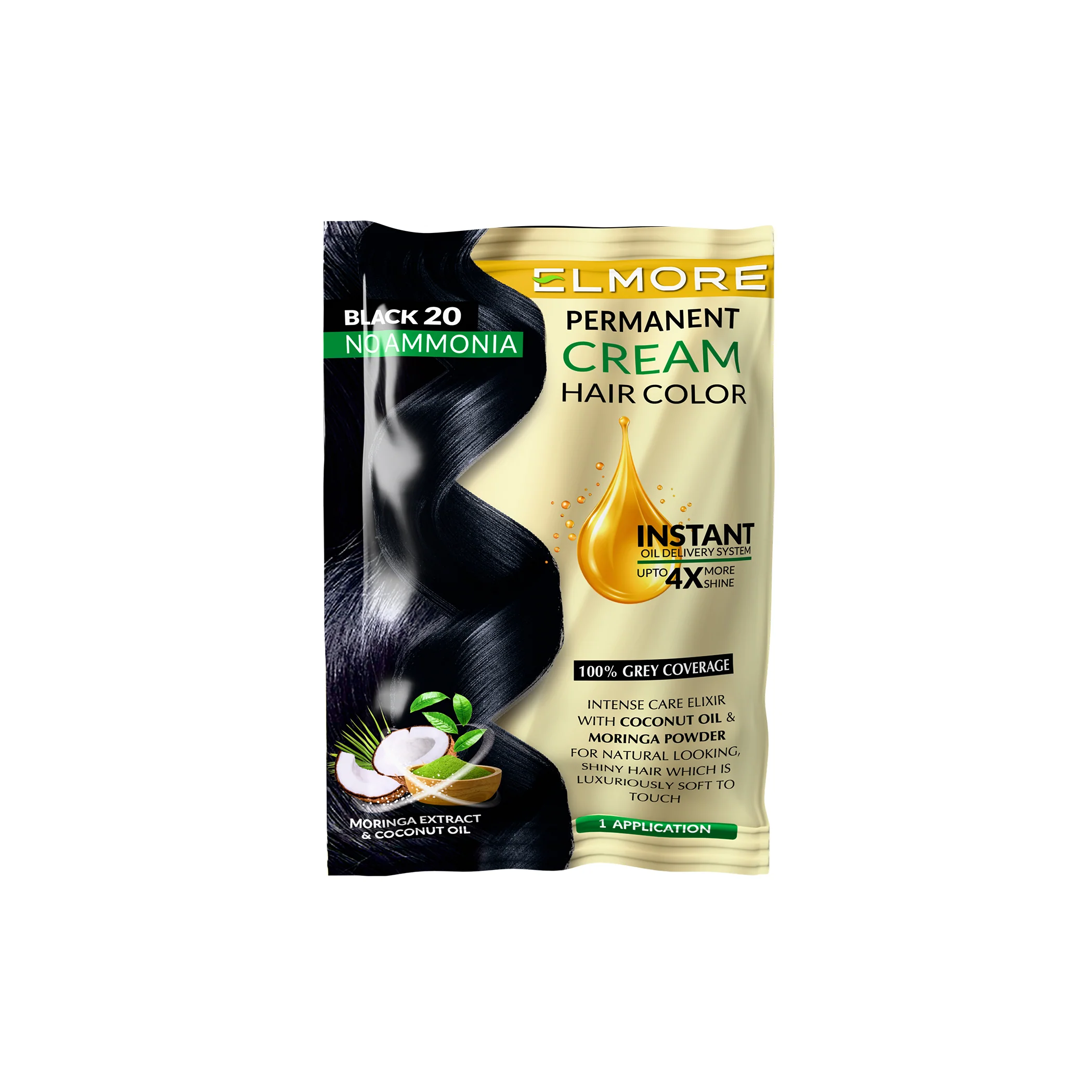 Elmore Hair Cream Color Black 